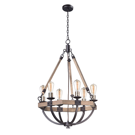 Lodge Small 6-Light Chandelier