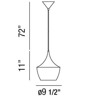 Piquito 1-Light Pendant