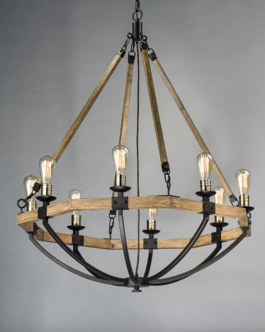 Lodge 8-Light Chandelier