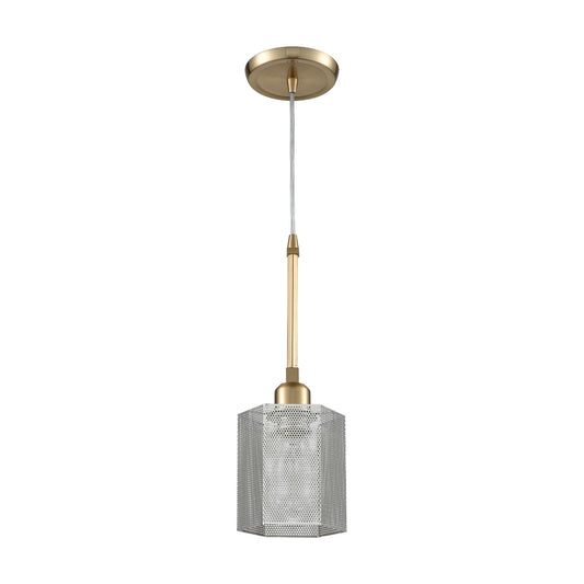 Compartir 1 Pendant Polished Nickel/Satin Brass