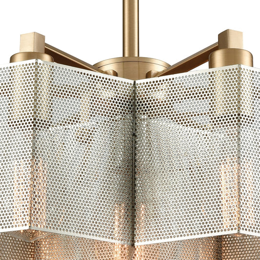 Compartir 7 Pendant Polished Nickel/Satin Brass