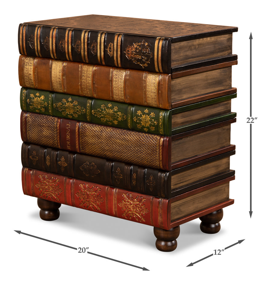 Florentine Books Chairside Chest