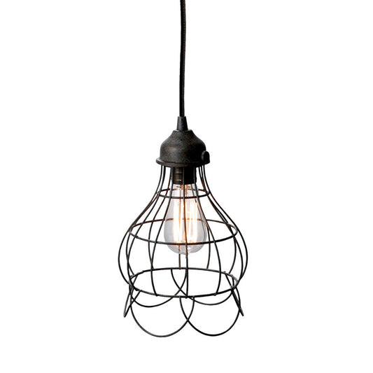 Wire Rose Pendant Light