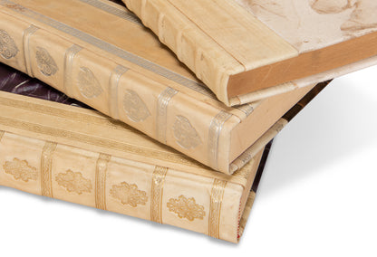 White Leather & Paper Bookss/24