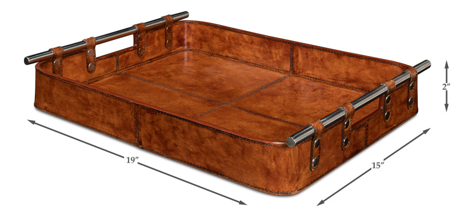 Safari Leather Tray