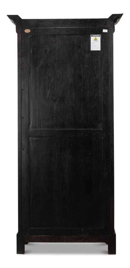 Bookcase In Ebony Finish