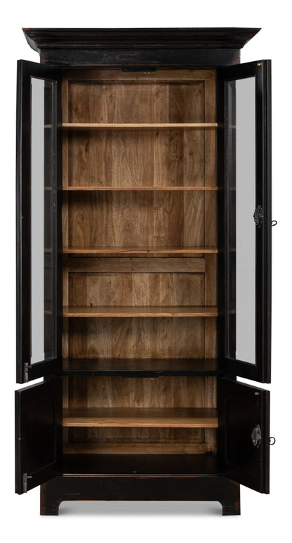 Bookcase In Ebony Finish