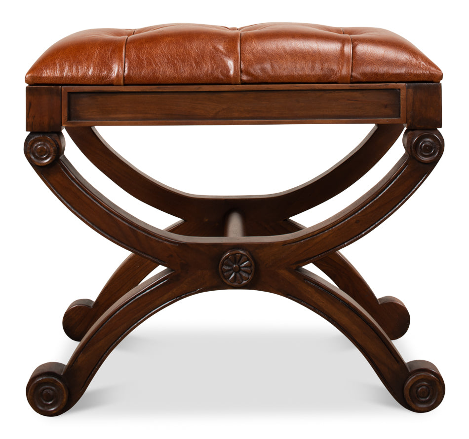 Empire Stool W/Leather