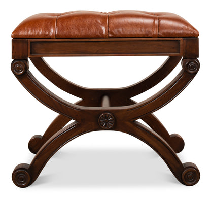 Empire Stool W/Leather