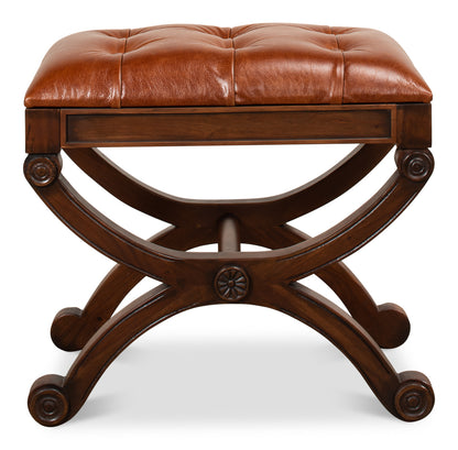 Empire Stool W/Leather