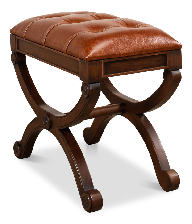 Empire Stool W/Leather