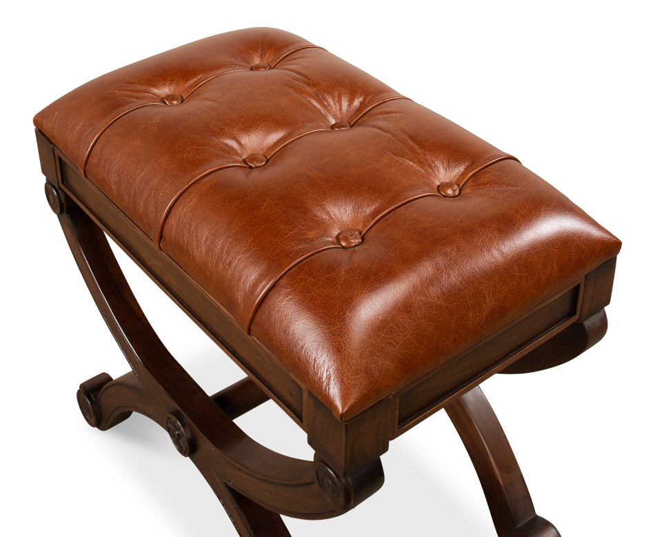 Empire Stool W/Leather