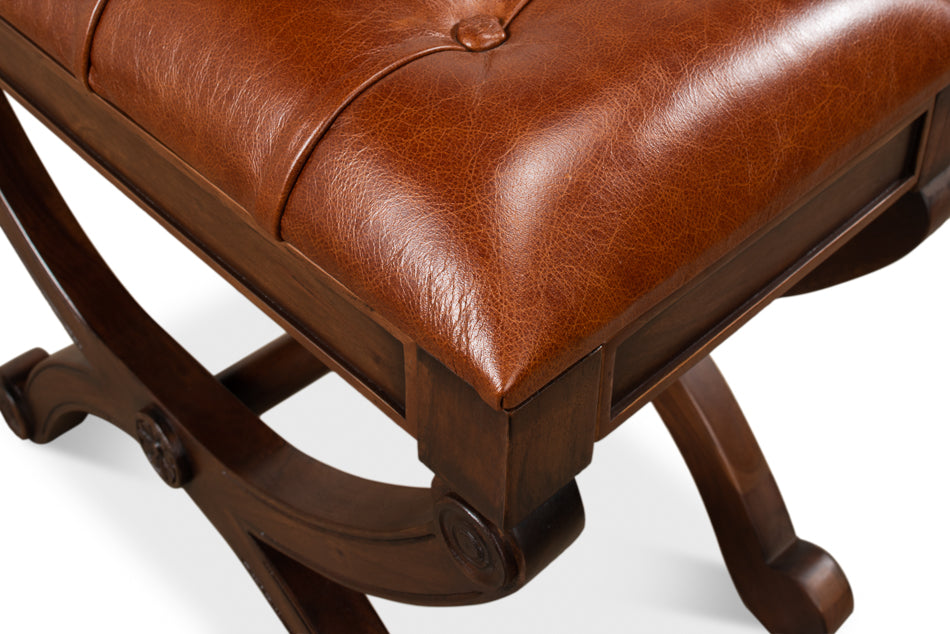 Empire Stool W/Leather