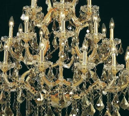 38" Maria Theresa Collection Chandelier Gold Finish 28Lt