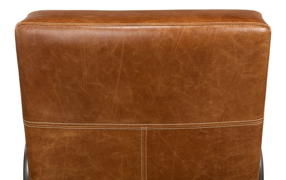 Beverly Hills Chair Cuba Brown Leather