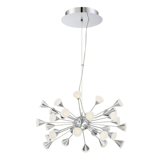 Esplo 32-Light 2-in-1 LED Convertible Chandelier