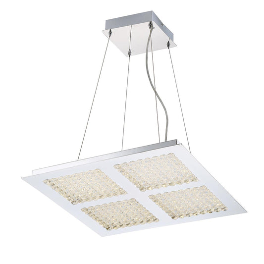 Denso 4-Light Square LED Chandelier
