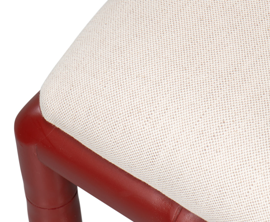 Brighton Bamboo Side Chair Red