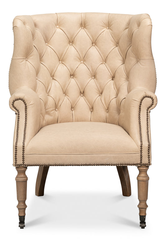 Welsh Cappuccino Leather Chair