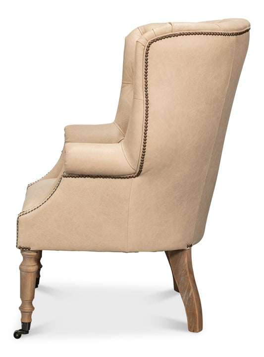 Welsh Cappuccino Leather Chair