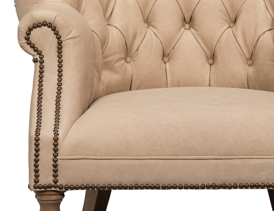 Welsh Cappuccino Leather Chair