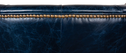 Welsh Blue Leather Chair