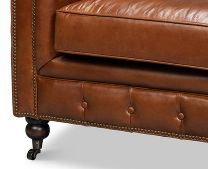 Castered Chesterfield Sofa