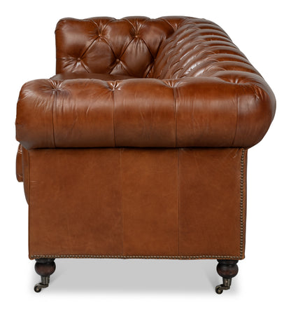 Castered Chesterfield Sofa