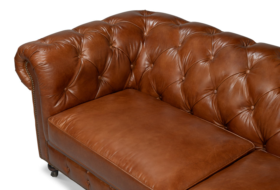 Castered Chesterfield Sofa