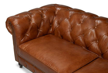 Castered Chesterfield Sofa