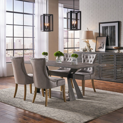 Sophie Side Chairgray Leather