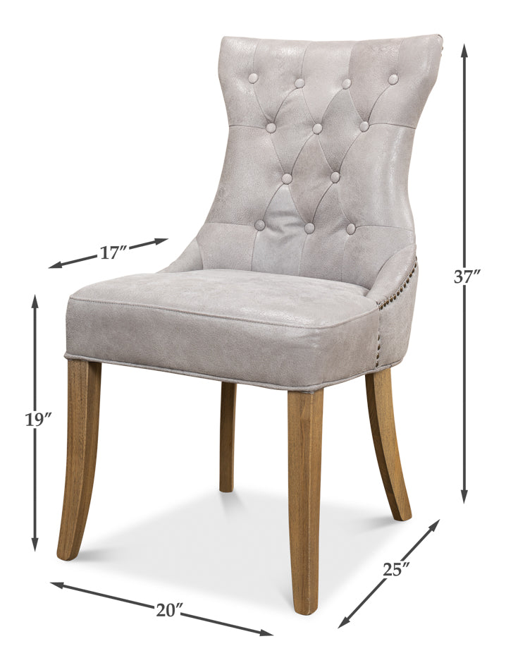 Sophie Side Chairgray Leather