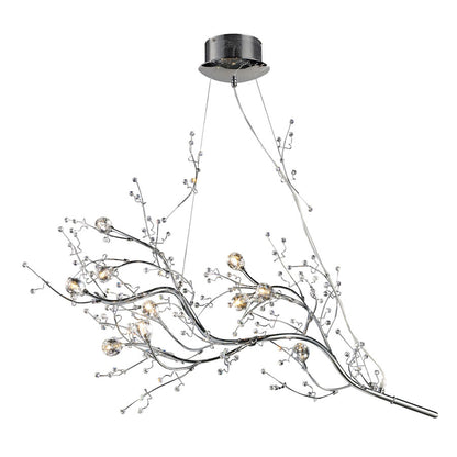 Viviana Collection 10-Light Chandelier in Chrome