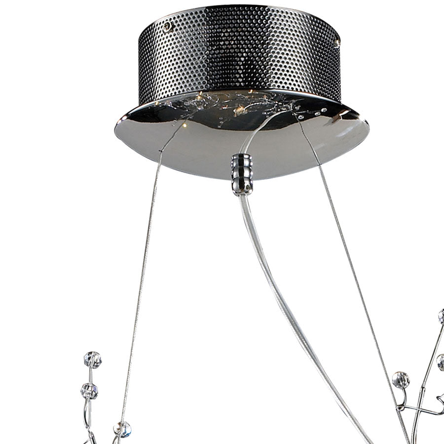 Viviana Collection 10-Light Chandelier in Chrome