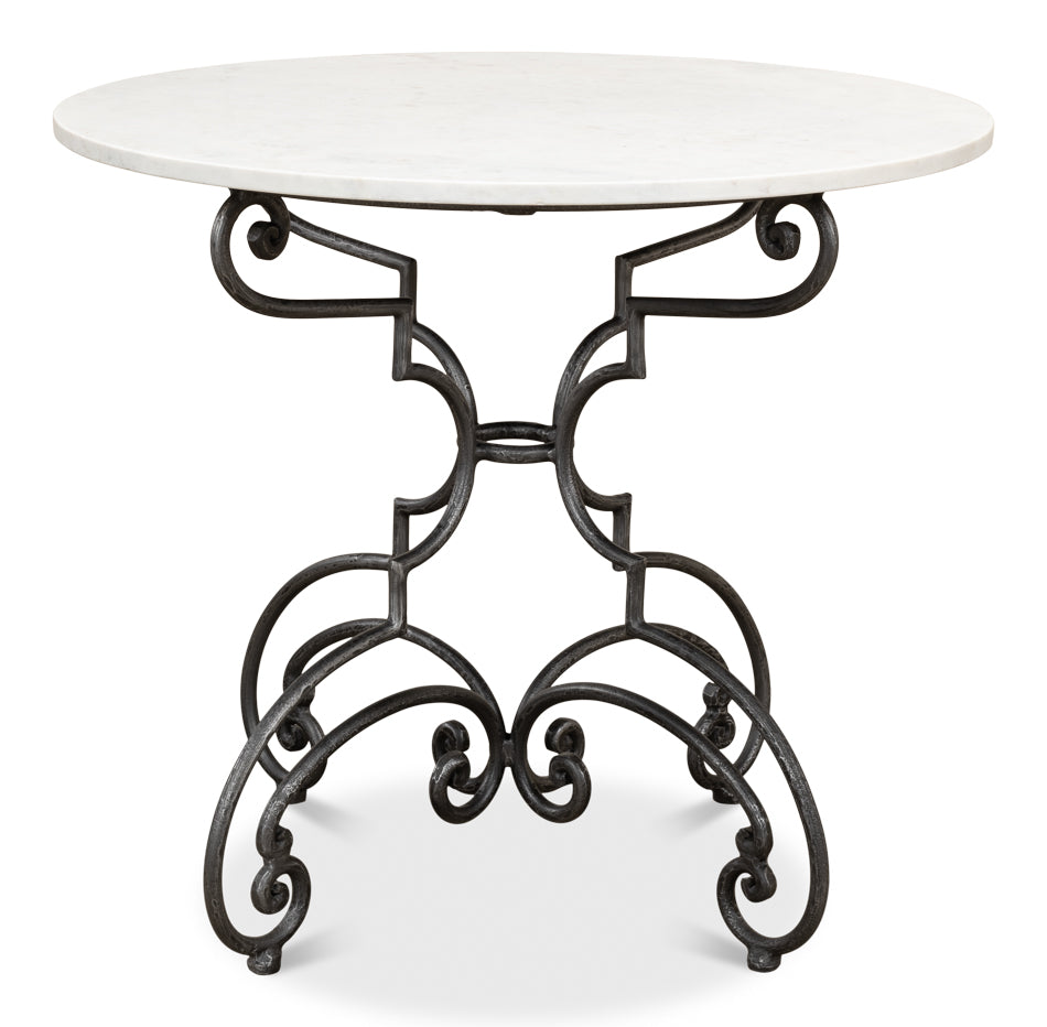 The French Iron And Marble Table