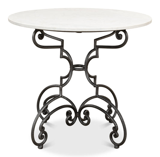 The French Iron And Marble Table