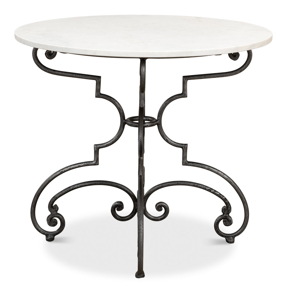 The French Iron And Marble Table