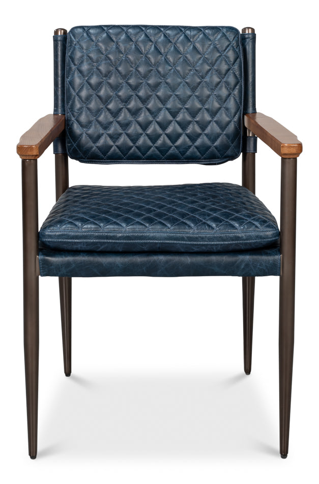 The Harley Chair Chateau Blue Leather