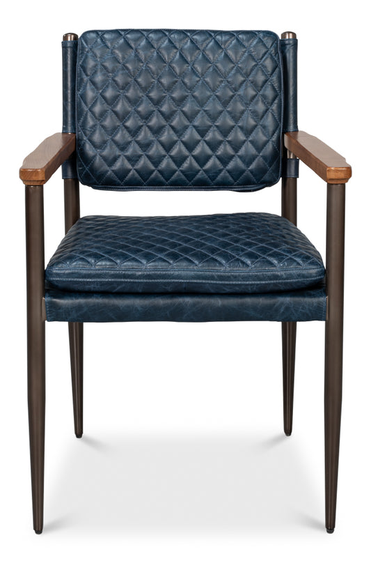 The Harley Chair Chateau Blue Leather