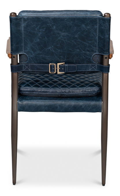 The Harley Chair Chateau Blue Leather