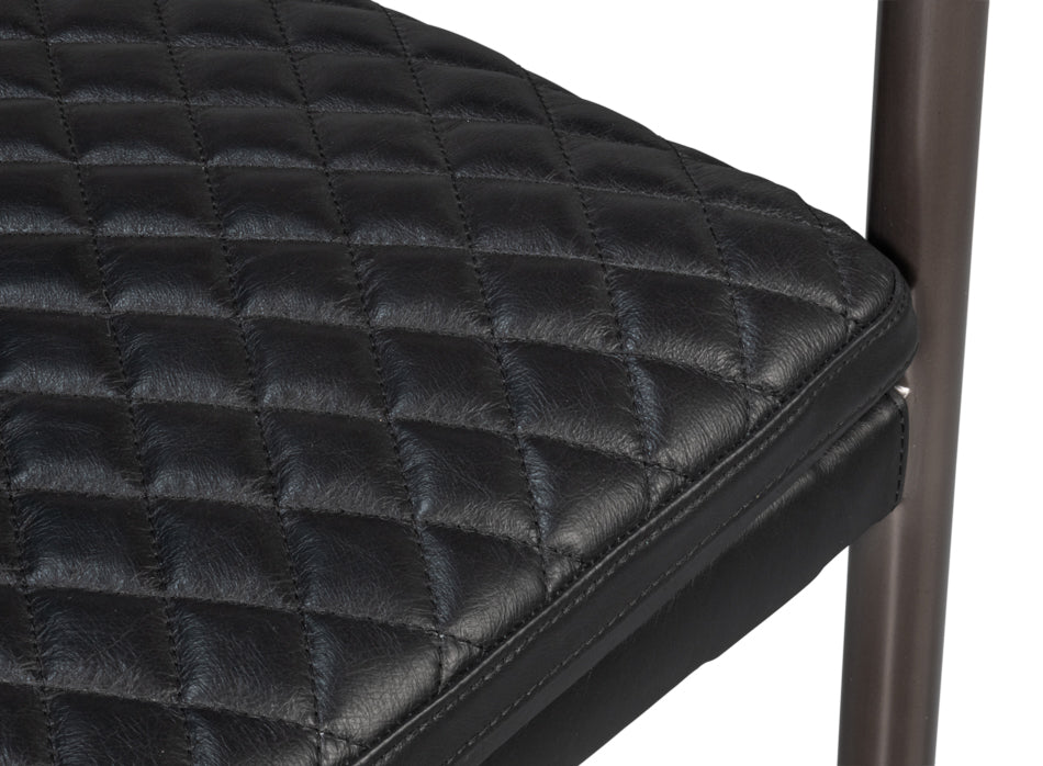 The Harley Chair Onyx Black Leather