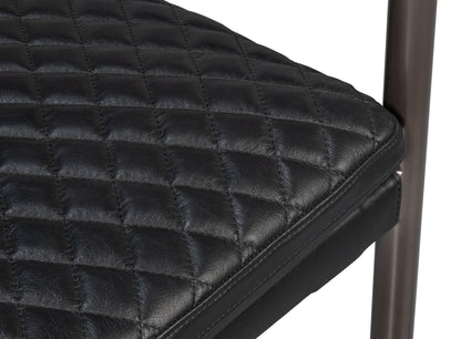 The Harley Chair Onyx Black Leather