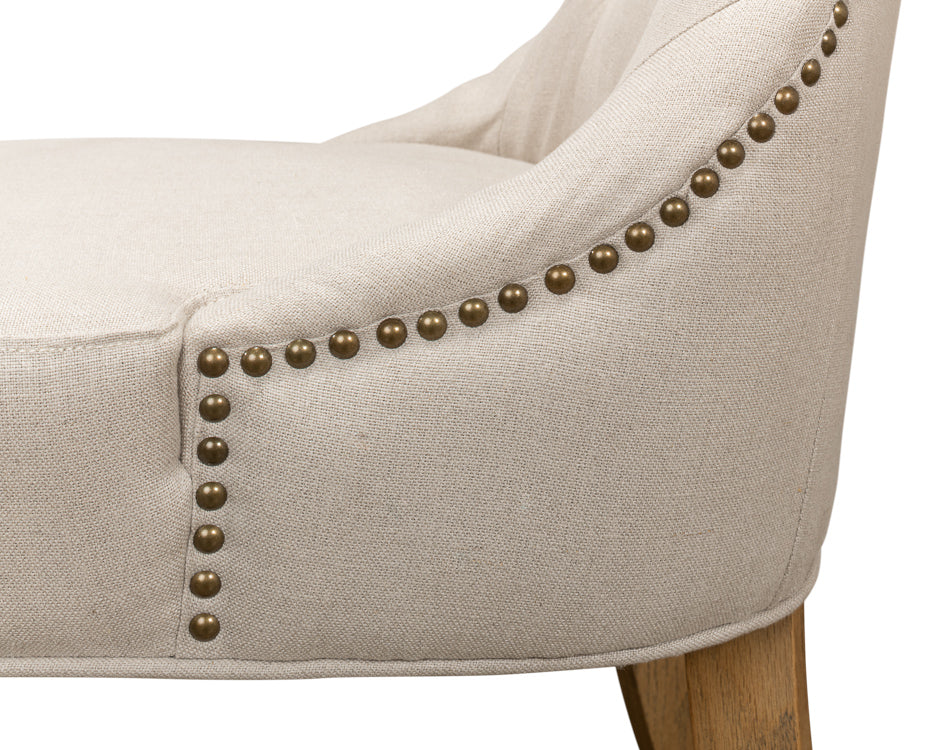 Sophie Side Chair White Linen