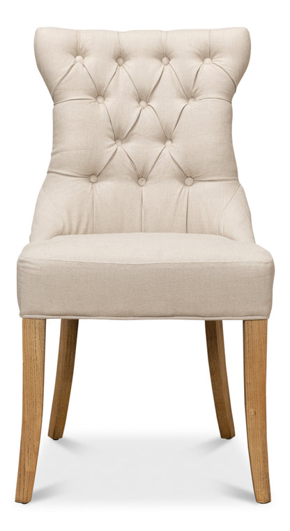 Sophie Side Chair White Linen