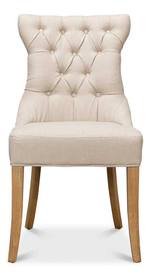 Sophie Side Chair White Linen