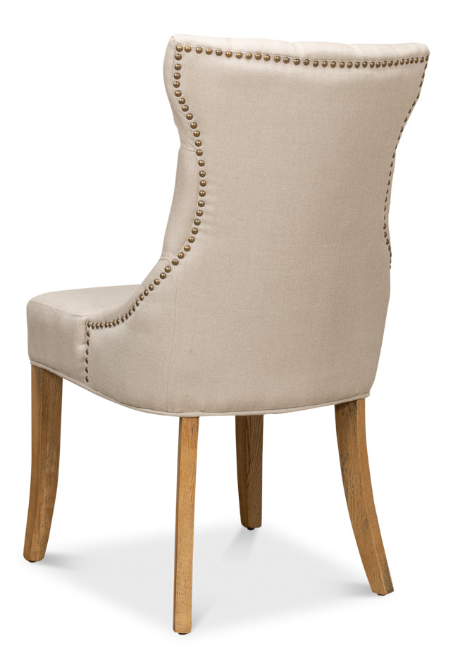 Sophie Side Chair White Linen