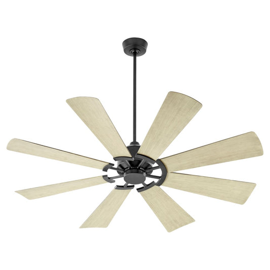 MOD 72" Damp Listed Matte Black Ceiling Fan