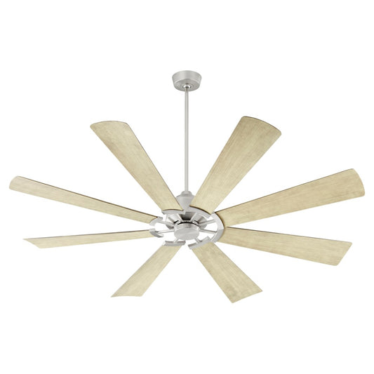 MOD 72" Damp Listed Satin Nickel Ceiling Fan
