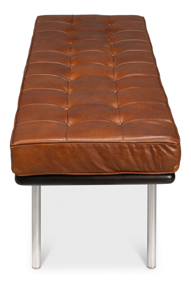 Prince Albert Bench Vintage Havana Lthr