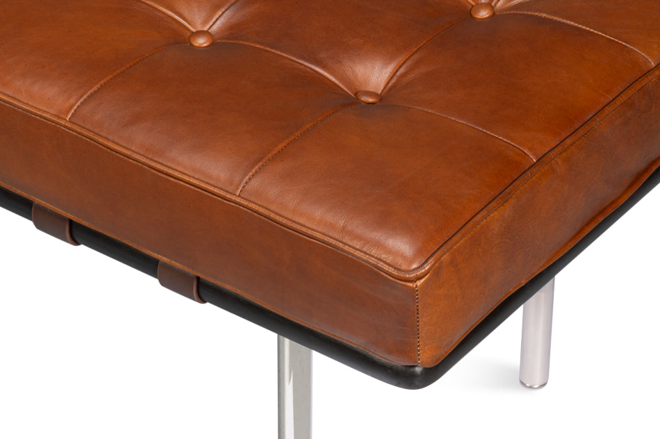Prince Albert Bench Vintage Havana Lthr